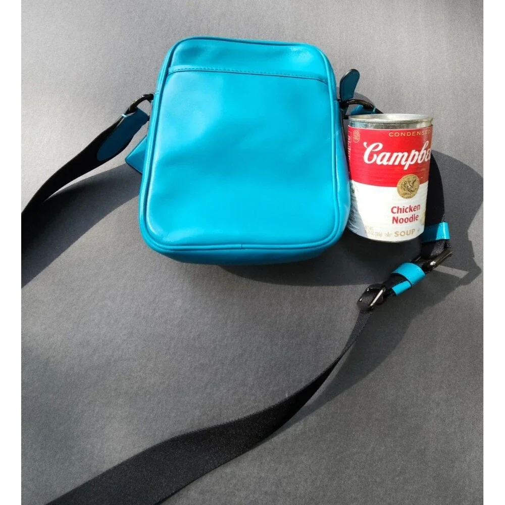 Coach Heritage Crossbody Bag Turquoise Blue Smooth Calf Leather C1269 Turnlock